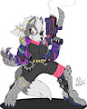 Rule 63 wolf (flat colors)