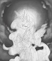 Celestia Sketch by PixieShark