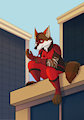 Rooftop Reprieve - By SpeckledSagePup