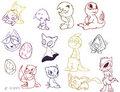 Baby Pokeyman OCs by Violyte
