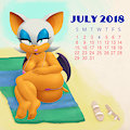 July Pinup Cal Rouge by dream-cassette