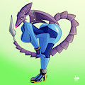 Zero-suit Ridley by JAMEArts