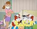 "The potty mouth cub!/Cuddly sleepy time !"