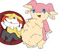[INK, by Purpulear] Audino and Braixen Vore