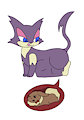 [COLOR, by Purpulear] A Purr nomming a Vee