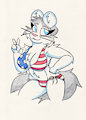 Patriotic Pinup by Simonov