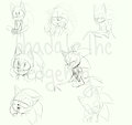 Weird Sonic sketches by ShadaleTheHedgehog
