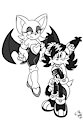 Lineart: Rouge meets Nicole