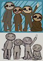 Sloth Group by woffpls