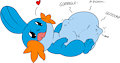 [INK, by sparkythechu] Mudkip lieks eating