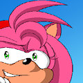 Amy's cheeky grin