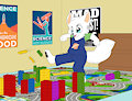 Pent's playful destruction