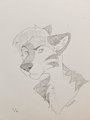 Taiga Raised Eyebrow Sketch by RodkSlakkco