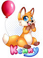 Pooltoy Kenny Badge - MochiMink
