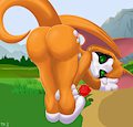 Nimbat Fidget smelling the roses by afrojoe