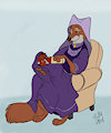 Sick Day Blanket (sketch and color) by GerryAAB