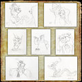 Robin Hood Sketches by Grrrwolf