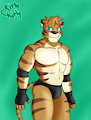 Commission - Patch's Wrestling Attire by Redkittykitty