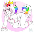 Bella being a unicorn