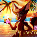 Hector At The Beach (Redraw)