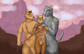 A wolf family by RArt