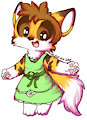 Kiddy in a dress