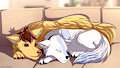 Snuggling my Pup (by Silianor)