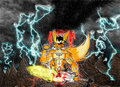 Final Boss Kuris Vs the emperor, her father by KurisuUsaChan