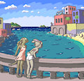 Old Oekaki: Mediterranean Beach Town