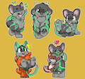 Extra Fluffy Telegram Stickers! (by o-kemono)