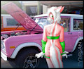 Flouri Teases with Pink Truck