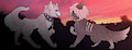 Two really edgy wolf bros by PrinceHadil
