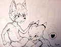 In the shower room by NelloTiger