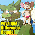 Physique difference couple by NKYN