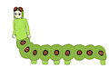 Caterpillar Girl glasses full body by UniversalMonster