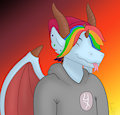 Ren the Femboy Kitsune Dragon by Xemkiy