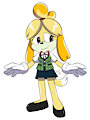 Isabelle as a Sonic character by vanessasonica