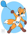 Balloon Play YCH - RileyKit by KennyKitsune