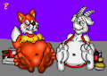 Stuffed Leon and matołek