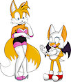 COLLAB: Tails and Rouge Swap Mod by mattmiles