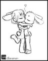 Bunies kiss