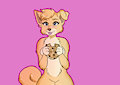 Caught with her paw in the cookie jar!