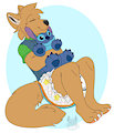 Cuddle time with Stitch by Rileykit