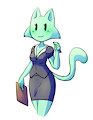 Melina on work outfit