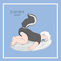 Sudden Onset Naptime by OzzieKitSkunk