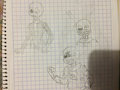 Some sketches of my new oc/algunos bocetos de mi nuevo oc by Aphuni
