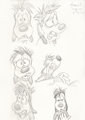 Max Goof Sketches by Grrrwolf