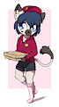 Pizza delivery kitty