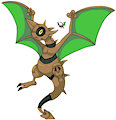 Pokemon Fusion: Lunadactyl by QueenKami