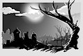 Cemetery at Night